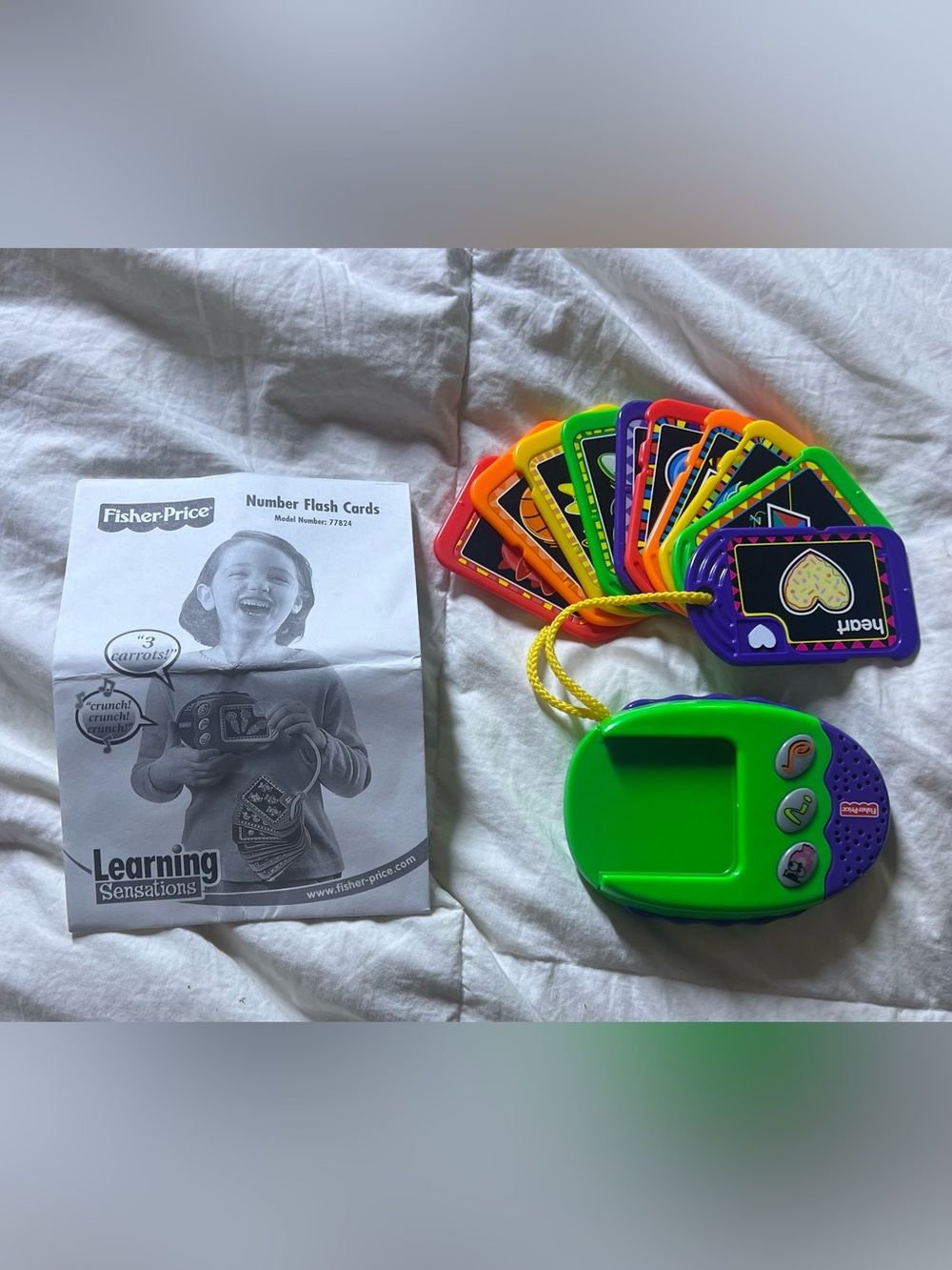 Fisher-Price Learning Sensations Number  Flash Cards Model Number 77824